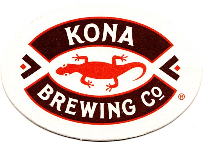 kailua-kona hi-usa kona oval 1a (160-kona brewing co-braunrot)